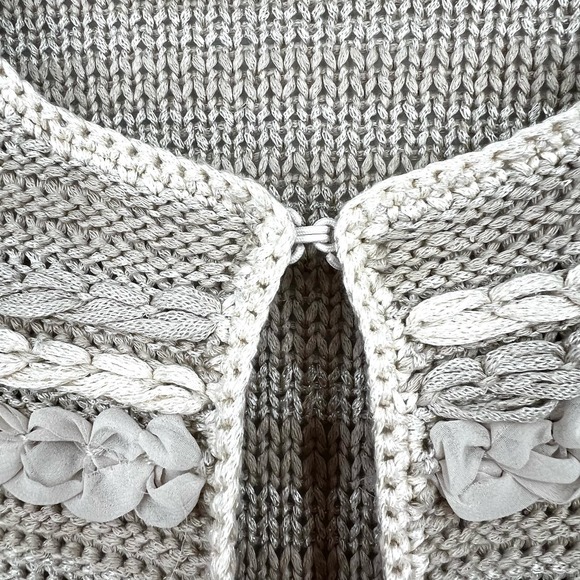 Chico's Textured Cardigan in Beige and Cream - Picture 5 of 6